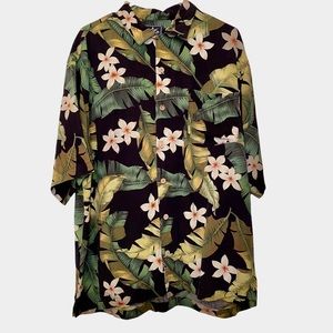 Men's Bermuda Bay Floral Hawaiian Silk Shirt